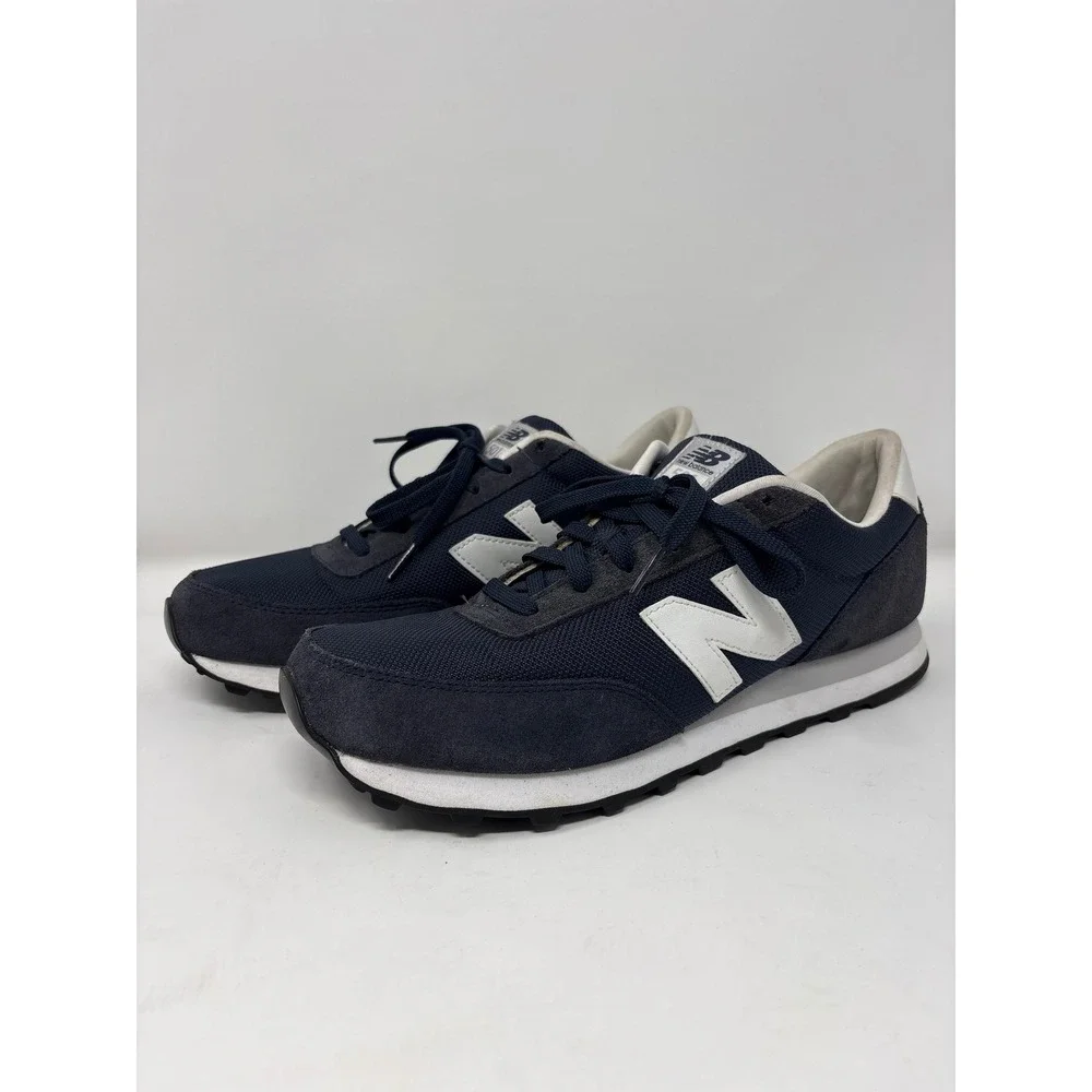 New Balance 501 Mens Navy Blue White Suede Mesh Sneakers ML501BKW - Picture 3 of 9